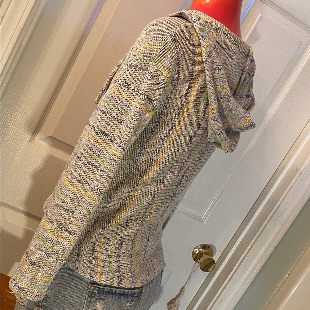 EARTHBOUND Multicolor Striped Women's Hoodie - Picture 6 of 10